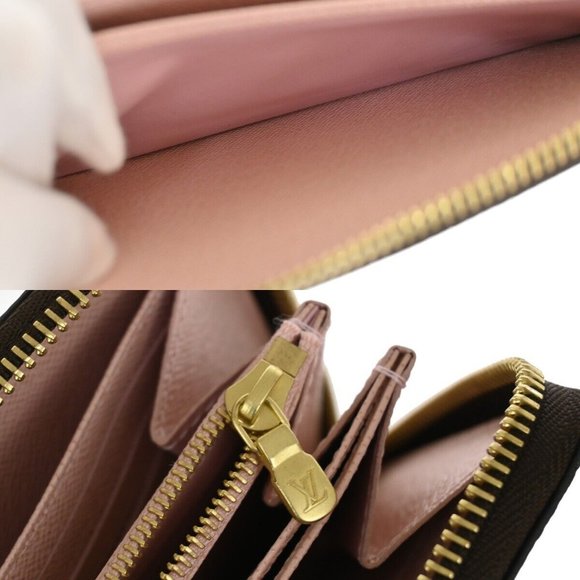LOUIS VUITTON Zippy Wallet Vivienne Monogram Leather Brown Rose M69054 59RJ206 - Picture 16 of 16
